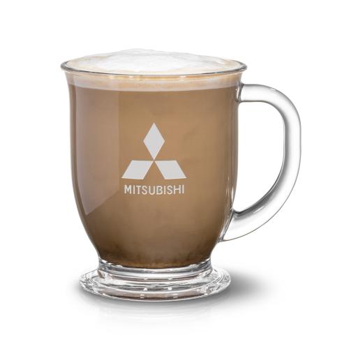 Custom Barware Glasses - Mugs - Hartford Cafe Mug - 16oz - Deep Etch