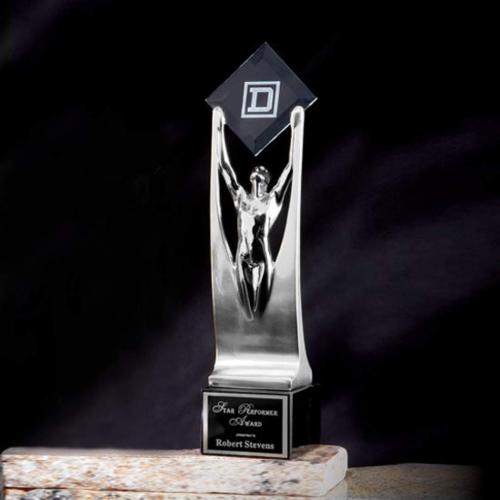Trophies - Premium Metal Trophies - Contour Achievement Metal Trophy