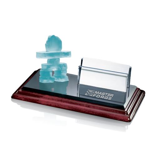Awards and Plaques - Employee Awards - Inukshuk Card Holder