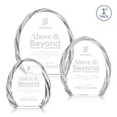 Landis Iceberg Crystal Trophy - Crystal Paperweights