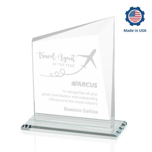 Awards and Plaques - Crystal Trophies - Saucedo Peaks Crystal Trophy