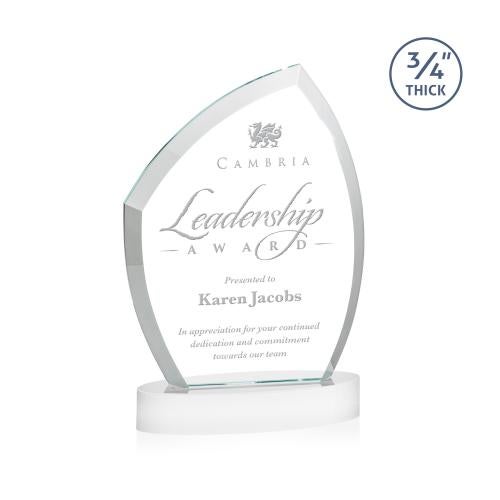 Awards and Plaques - Crystal Trophies - Wilco on Alberton Base Fagan Peaks Crystal Trophy