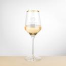Ledford Gold Rim Wine - Deep Etch