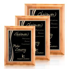 Enriquez Bamboo Plaque - Black - Wall Plaque Awards