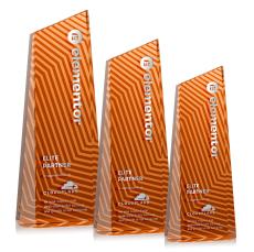 Hallandale Orange Towers Crystal Trophy - Crystal Trophies