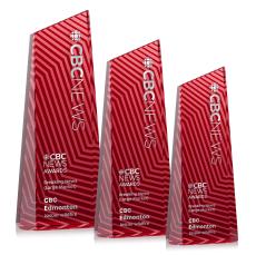 Hallandale Red Towers Crystal Trophy - Crystal Trophies
