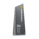 Hallandale Full Color Black Towers Crystal Trophy