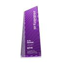 Hallandale Full Color Purple Towers Crystal Trophy