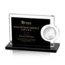 Pacheco Black Globe Crystal Trophy