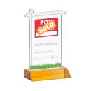 Real Estate Amber Unique Crystal Trophy