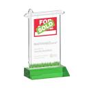 Real Estate Green Unique Crystal Trophy