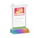 Real Estate Prismatic Unique Crystal Trophy