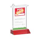 Real Estate Red Unique Crystal Trophy