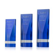 Stuart Blue Towers Crystal Trophy - Crystal Trophies