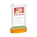 Real Estate on Alberton Base Amber Unique Crystal Trophy