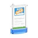 Real Estate on Alberton Base Sky Blue Unique Crystal Trophy