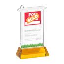 Real Estate on Hartford Base Amber Unique Crystal Trophy