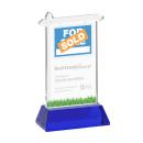 Real Estate on Hartford Base Blue Unique Crystal Trophy