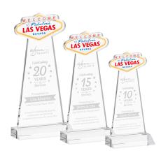 Las Vegas Clear Unique Crystal Trophy - Crystal Trophies