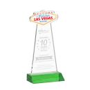 Las Vegas Green Unique Crystal Trophy