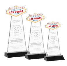 Las Vegas Black Unique Crystal Trophy - Crystal Trophies