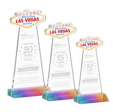 Las Vegas Prismatic Unique Crystal Trophy - Crystal Trophies