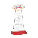 Las Vegas Red Unique Crystal Trophy
