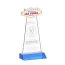 Las Vegas Sky Blue Unique Crystal Trophy