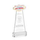 Las Vegas on Alberton Base Clear Unique Crystal Trophy