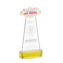 Las Vegas on Alberton Base Gold Unique Crystal Trophy