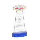 Las Vegas on Alberton Base Blue Unique Crystal Trophy