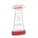 Las Vegas on Alberton Base Red Unique Crystal Trophy