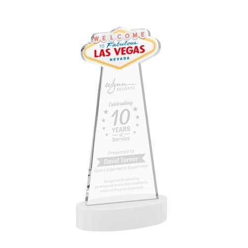 Awards and Plaques - Crystal Trophies - Las Vegas on Alberton Base Fagan Unique Crystal Trophy