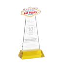 Las Vegas on Hartford Base Gold Unique Crystal Trophy