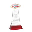 Las Vegas on Hartford Base Red Unique Crystal Trophy