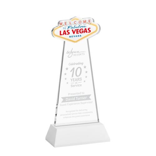 Awards and Plaques - Crystal Trophies - Las Vegas on Hartford Base Fagan Unique Crystal Trophy