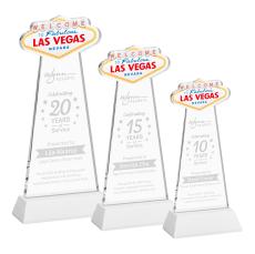 Las Vegas on Hartford Base Fagan Unique Crystal Trophy - Crystal Trophies
