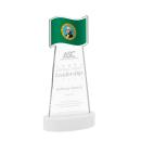 Flag on Alberton Base Fagan Unique Crystal Trophy
