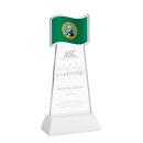 Flag on Hartford Base Fagan Unique Crystal Trophy