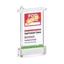 Real Estate Full Color on Alberton Base Clear Unique Crystal Trophy