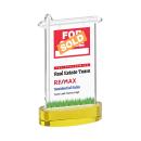 Real Estate Full Color on Alberton Base Gold Unique Crystal Trophy