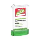 Real Estate Full Color on Alberton Base Green Unique Crystal Trophy