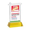Real Estate Full Color on Hartford Base Gold Unique Crystal Trophy