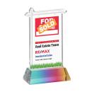 Real Estate Full Color on Hartford Base Prismatic Unique Crystal Trophy