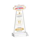 Las Vegas Full Color Clear Unique Crystal Trophy