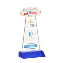 Las Vegas Full Color Blue Unique Crystal Trophy