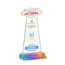 Las Vegas Full Color Prismatic Unique Crystal Trophy