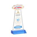 Las Vegas Full Color Sky Blue Unique Crystal Trophy