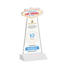 Las Vegas Full Color Fagan Unique Crystal Trophy
