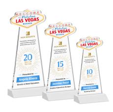 Las Vegas Full Color Fagan Unique Crystal Trophy - Custom Trophies